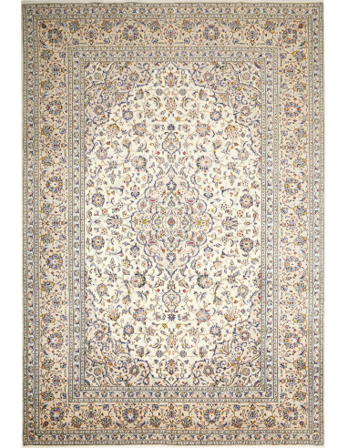 Kashan Persia grigio chiaro e verde oliva scuro 240x355
