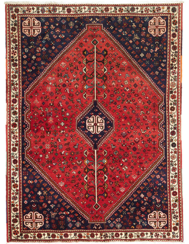 Shiraz Fine Persia marrone e grigio ardesia scuro 162x220