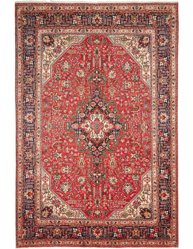 Tabriz Persia terra di siena e grigio ardesia scuro 197x300