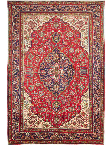 Tabriz Persia terra di siena e grigio ardesia scuro 202x300