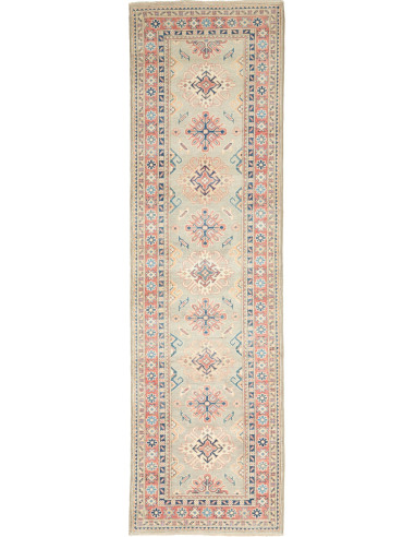 Kazak Pakistan argento e grigio chiaro 82x289