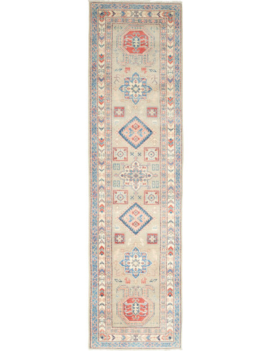 Kazak Pakistan argento e grigio ardesia 84x307