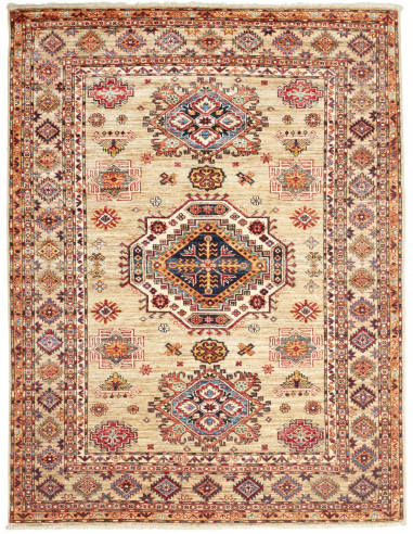 Kazak Fine Pakistan abbronzatura e rosso indiano 150x203