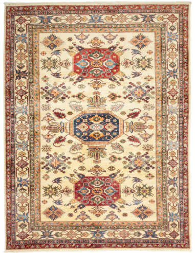 Kazak Fine Pakistan abbronzatura e marrone sella 178x240