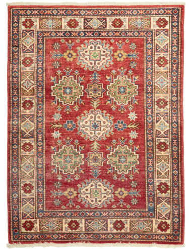 Kazak Fine Pakistan terra di siena e marrone rosato 83x115