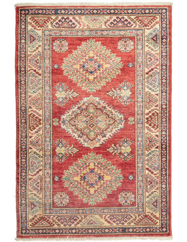 Kazak Fine Pakistan marrone rosato e abbronzatura 85x128