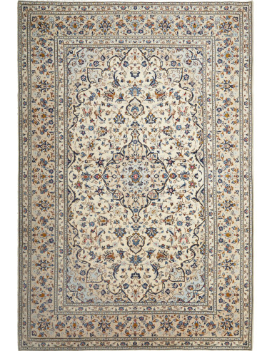 Kashan Persia argento e grigio ardesia scuro 197x300