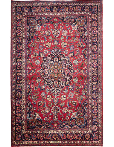 Mashad Persia terra di siena e grigio ardesia scuro 204x325