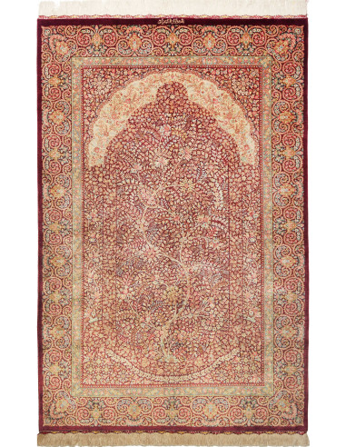 Ghom Seta Persia abbronzatura e abbronzatura 101x156