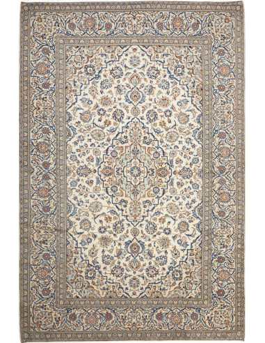 Kashan Persia argento e verde oliva scuro 200x303