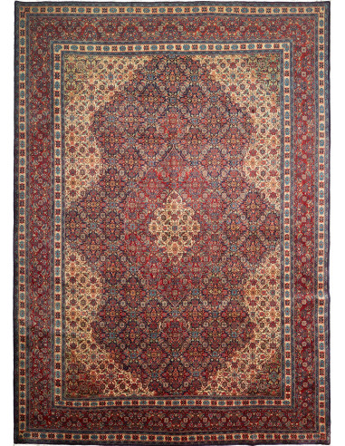Sarough Persia grigio tenue e abbronzatura 247x350