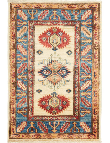 Kazak Fine Pakistan abbronzatura e grigio ardesia scuro 62x89