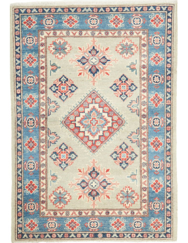 Kazak Pakistan argento e grigio tenue 80x117