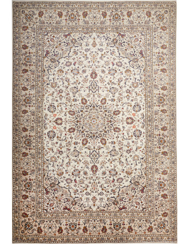 Kashan Persia argento e verde oliva scuro 240x360