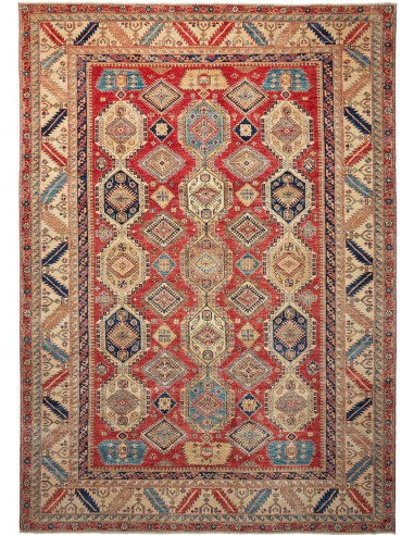 Kazak Fine Pakistan grigio e grigio 268x370