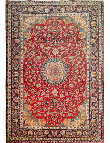 Nadjafabad Persia terra di siena e grigio ardesia scuro 255x367