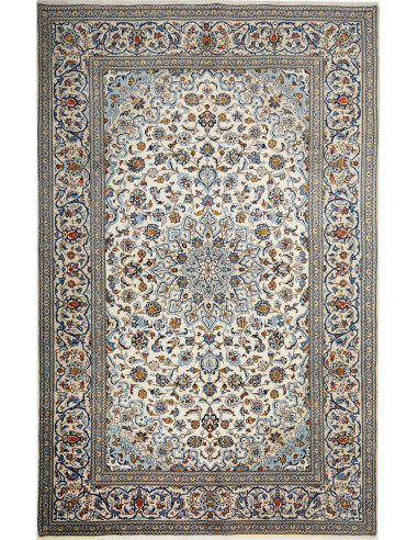 Kashan Persia argento e grigio tenue 197x308