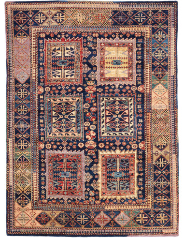 Tribal Pakistan marrone rosato e grigio ardesia scuro 156x210