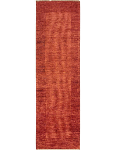 Gabbeh Moderno Pakistan terra di siena e salmone 73x254