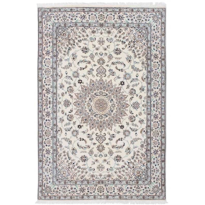 tappeto persia nain fine con seta cm 196x300
