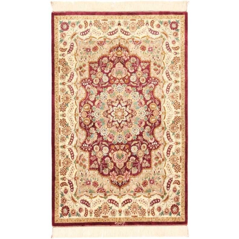 tappeto persia ghom seta cm 80x121
