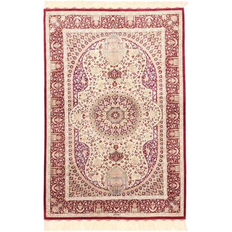 tappeto persia ghom seta cm 98x146