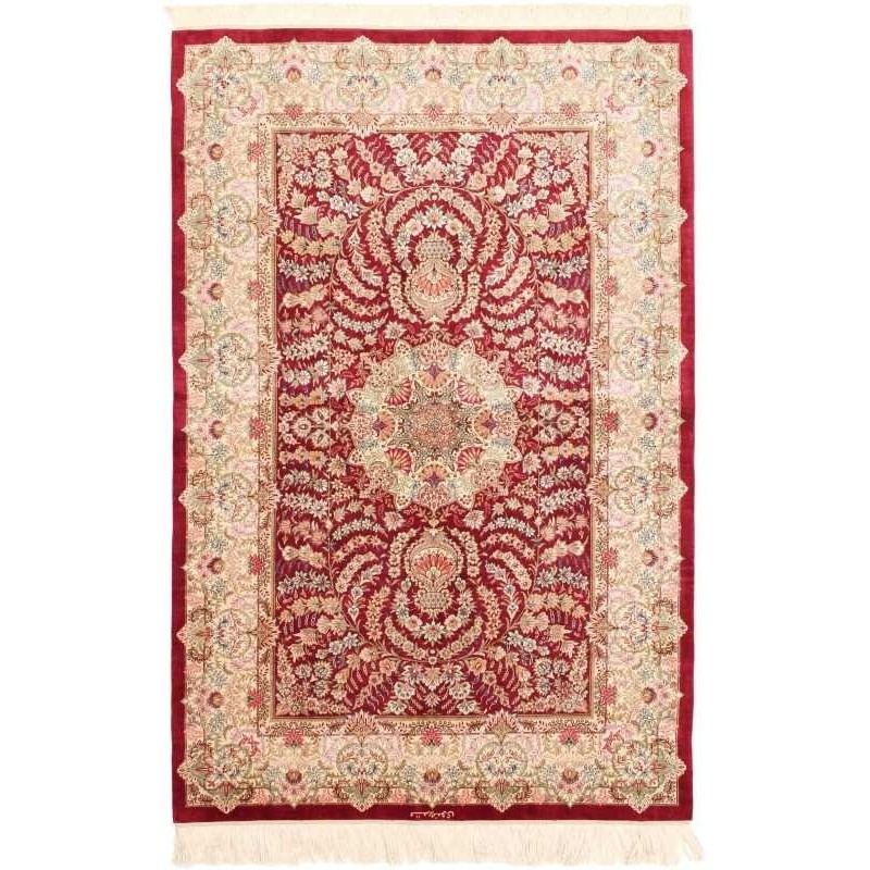 tappeto persia ghom seta cm 100x147