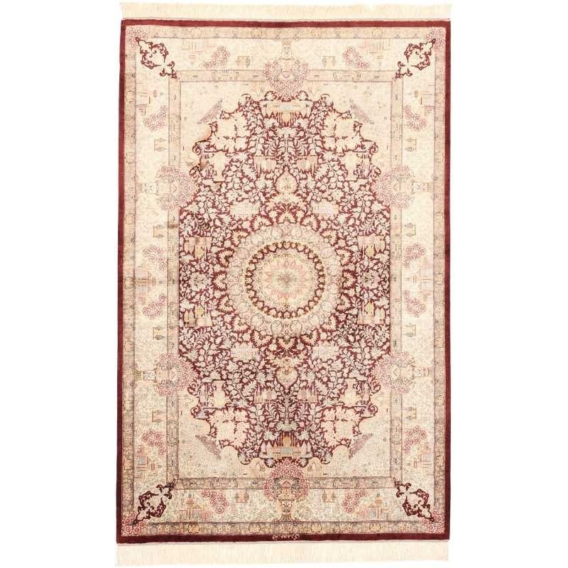 tappeto persia ghom seta cm 100x155