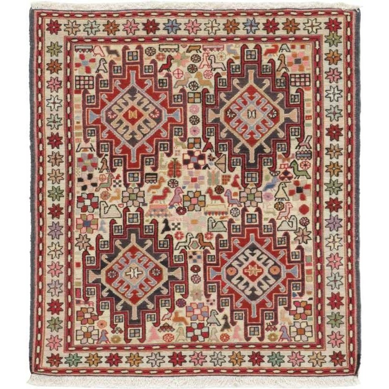 tappeto persia sumak shahsavan cm 80x90