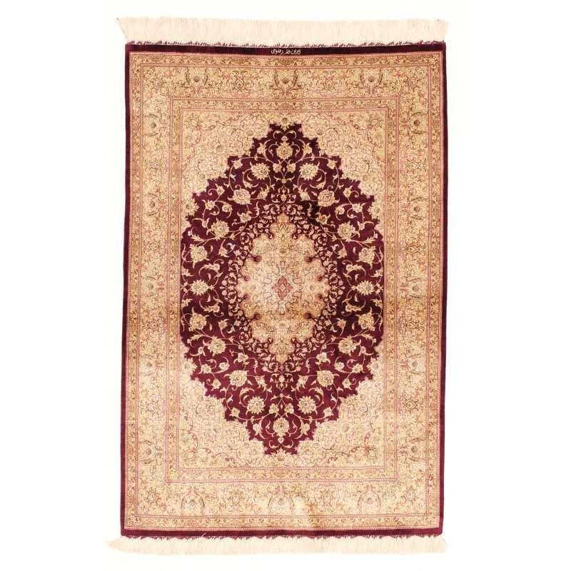 tappeto persia ghom seta cm 100x149