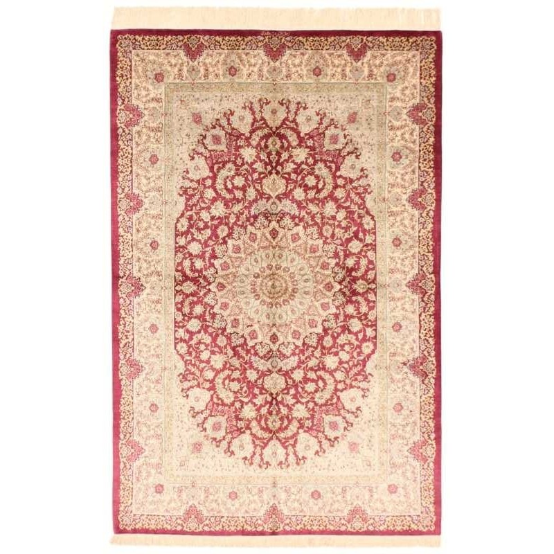 tappeto persia ghom seta cm 135x208