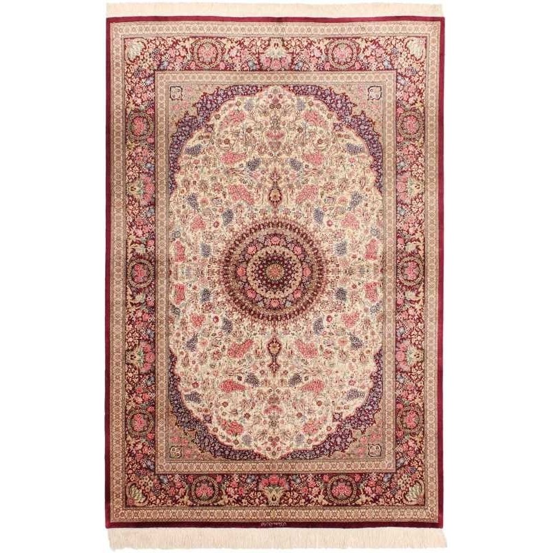 tappeto persia ghom seta cm 133x200