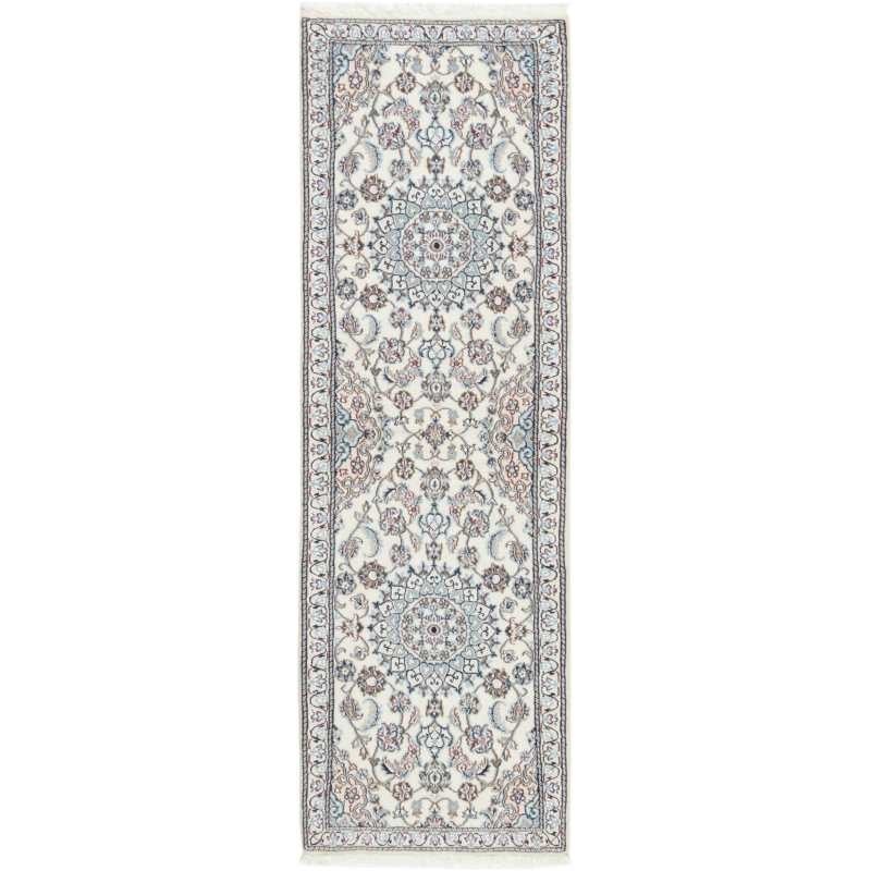 tappeto persia nain fine con seta cm 62x200