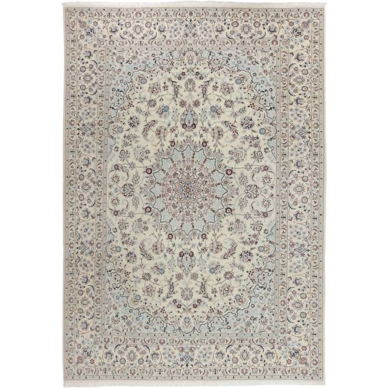 tappeto persia nain fine con seta cm 258x355