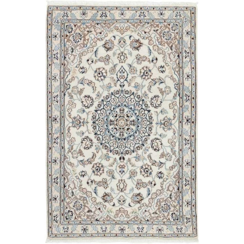 tappeto persia nain fine con seta cm 100x152