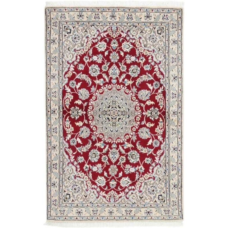 tappeto persia nain fine con seta cm 100x152
