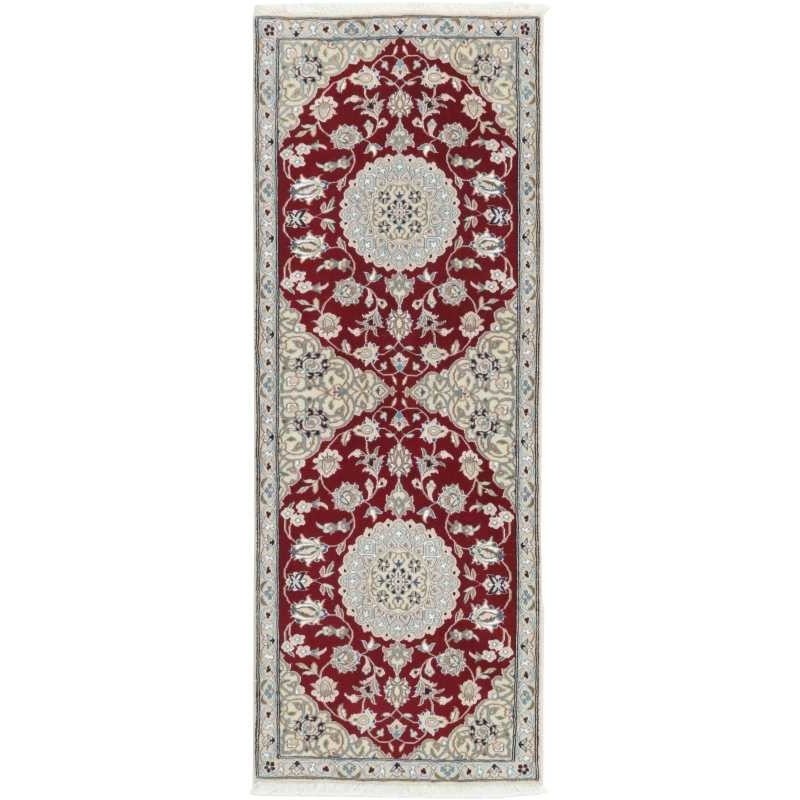 tappeto persia nain fine con seta cm 73x195