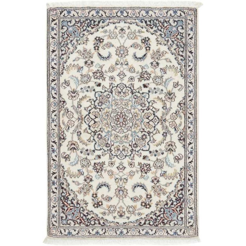 tappeto persia nain fine con seta cm 90x135