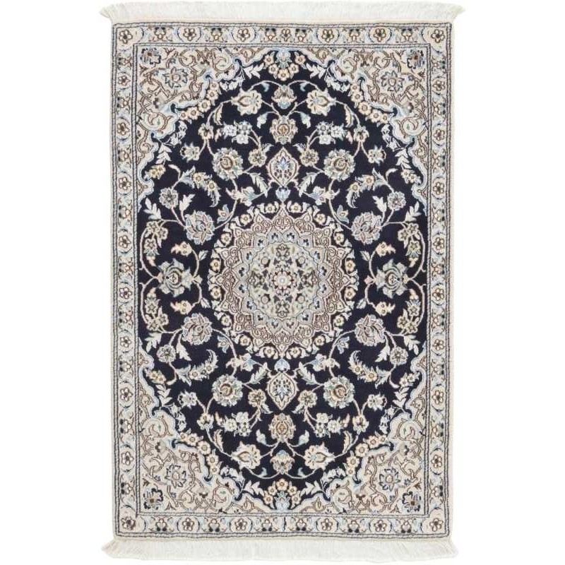 tappeto persia nain fine con seta cm 92x138