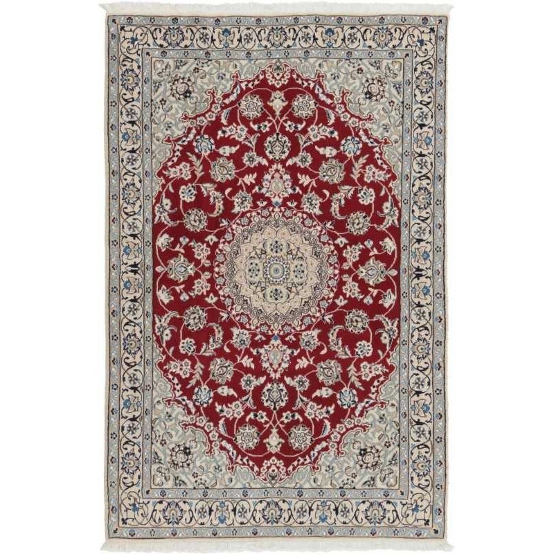 tappeto persia nain fine con seta cm 116x183