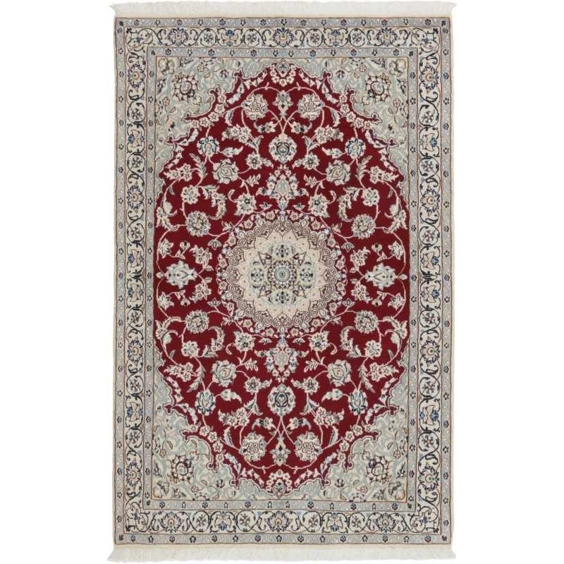 tappeto persia nain fine con seta cm 115x185