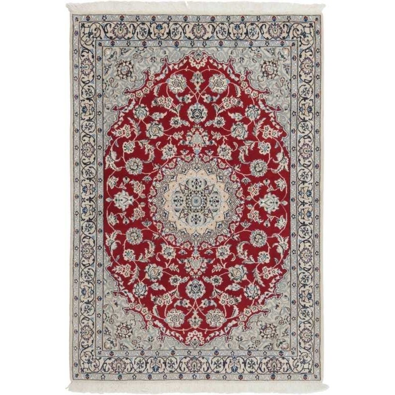 tappeto persia nain fine con seta cm 120x175