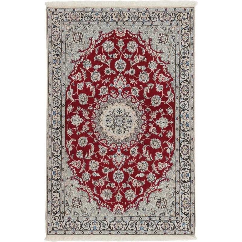 tappeto persia nain fine con seta cm 118x180