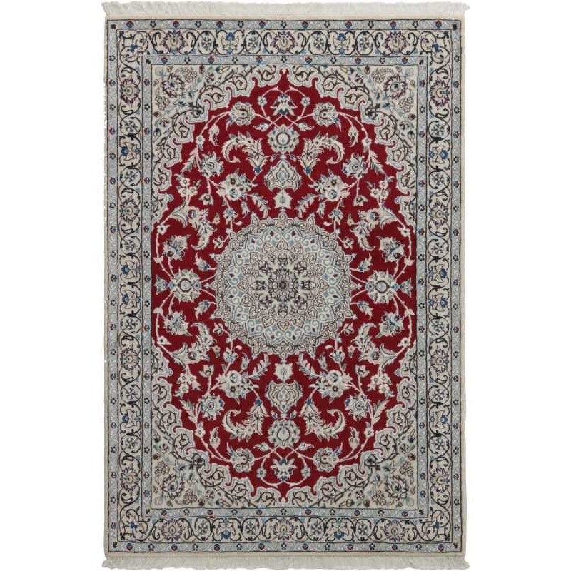 tappeto persia nain fine con seta cm 118x180