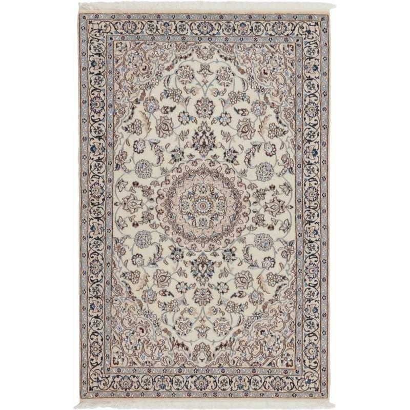 tappeto persia nain fine con seta cm 117x183