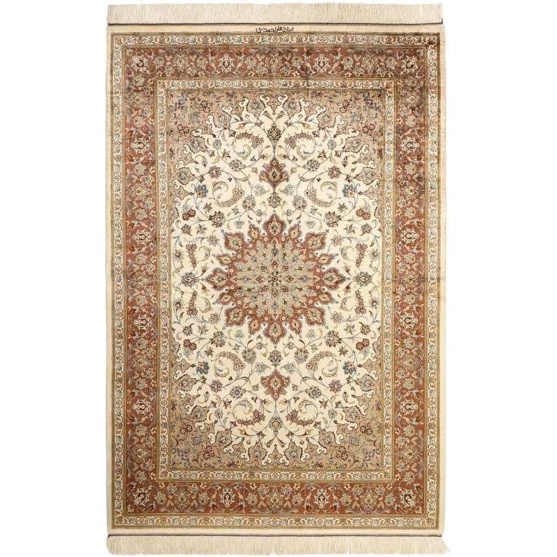 tappeto persia ghom seta cm 130x197