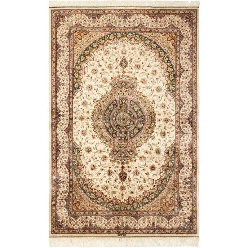 tappeto persia ghom seta cm 131x200