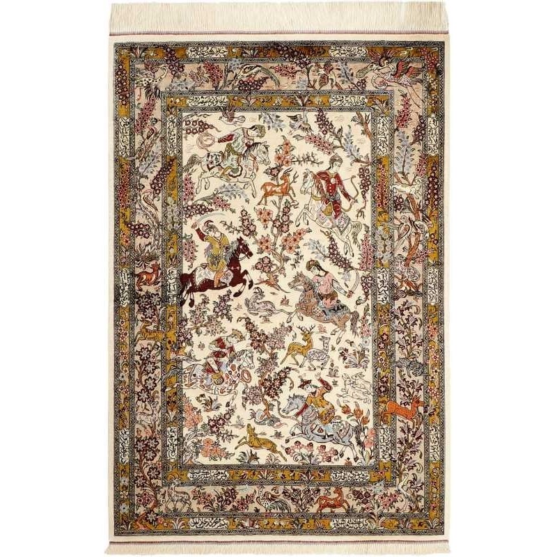 tappeto persia ghom seta cm 98x148