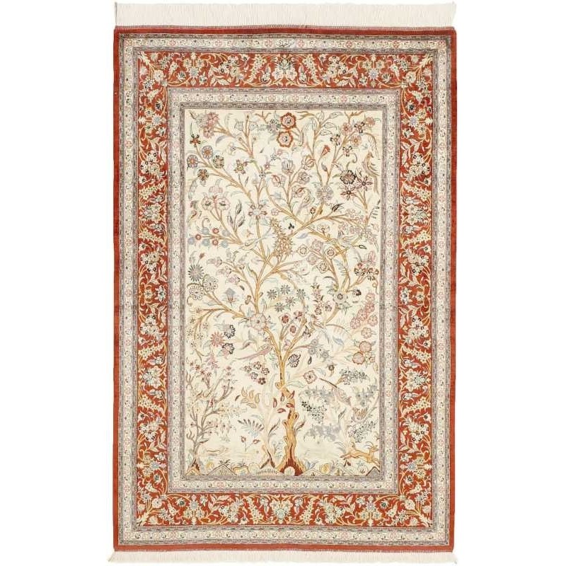 tappeto persia ghom seta cm 94x145