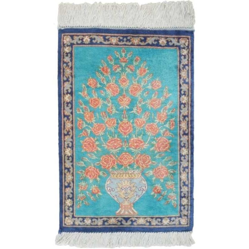 tappeto persia ghom seta cm 30x40